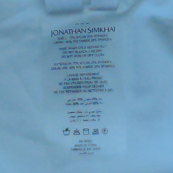 Jonathan Simkhai Alfani Abstract Print Bikini Bottom Kelly Abstract L New - Picture 7 of 11